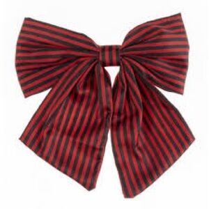Michelle McDowell Carly red and Black hair bow